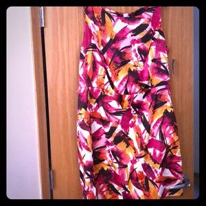 I.N. Studio multi color print dress with pockets